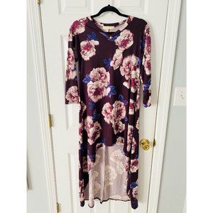 ELDRIDGE Floral High-Low Dress